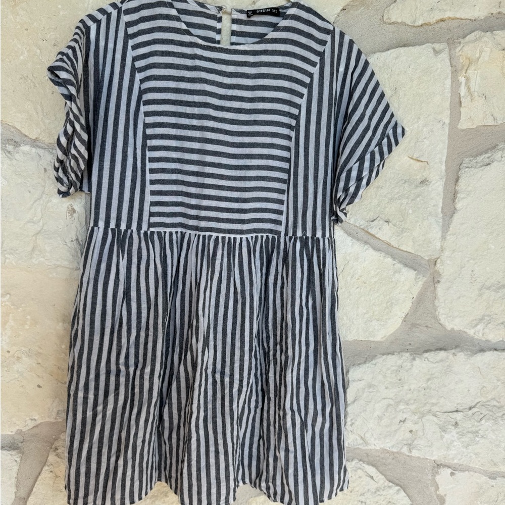 Striped Gray Dress